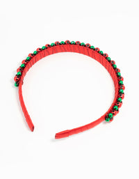 Kids Xmas Beaded Headband - link has visual effect only