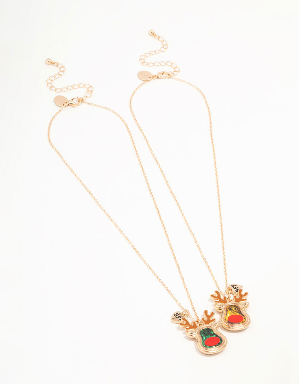 Kids Reindeer BFF Necklaces 2-Pack