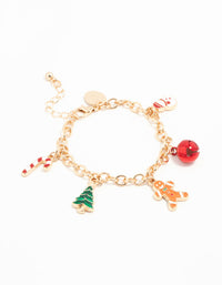 Kids Xmas Charm Bracelet - link has visual effect only
