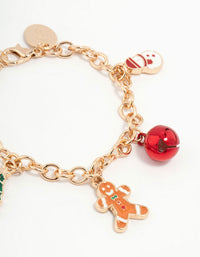 Kids Xmas Charm Bracelet - link has visual effect only