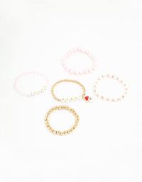 Kids Jolly Stretch Bead Bracelets 5-Pack - link has visual effect only
