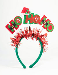 Kids Festive Ho Ho Ho Headband - link has visual effect only