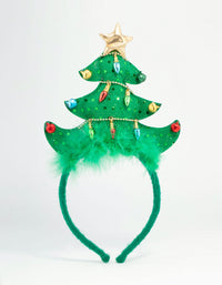 Kids Festive Tree Fabric Headband - link has visual effect only