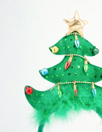 Kids Festive Tree Fabric Headband - link has visual effect only