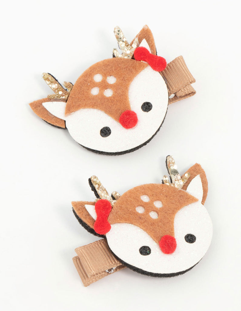 Cuddly Reindeer Clips