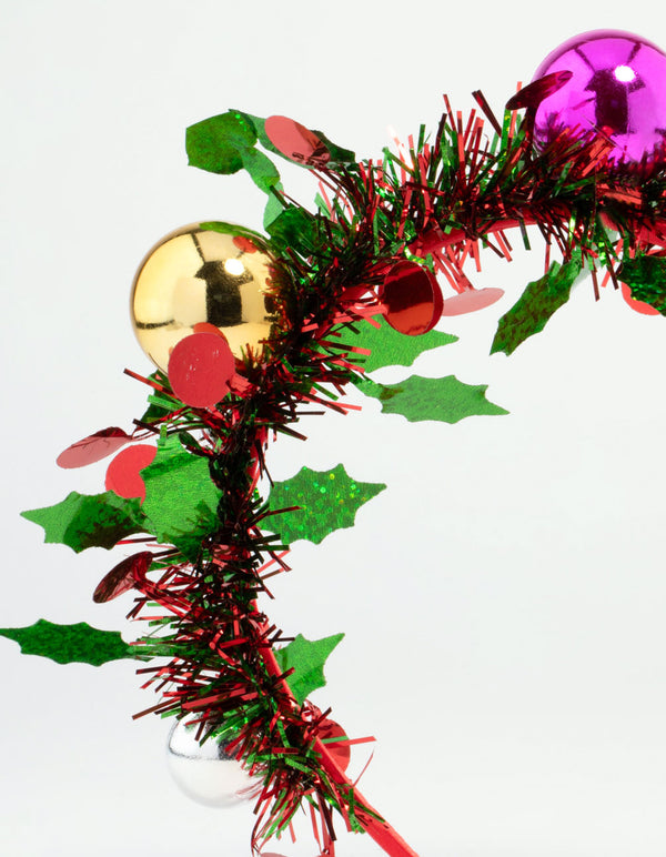 Kids Tinsel & Bauble Headband