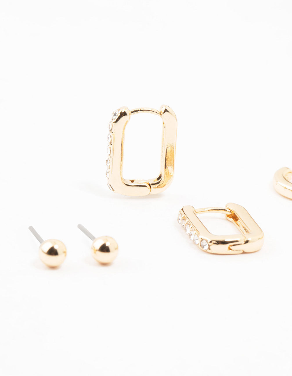 Gold Evil Eye & Hamsa Hand Earrings 4-Pack