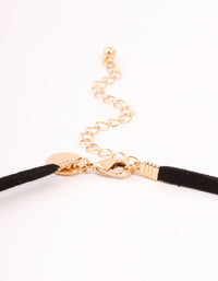 Gold Knotted Pendant Cord Necklace - link has visual effect only