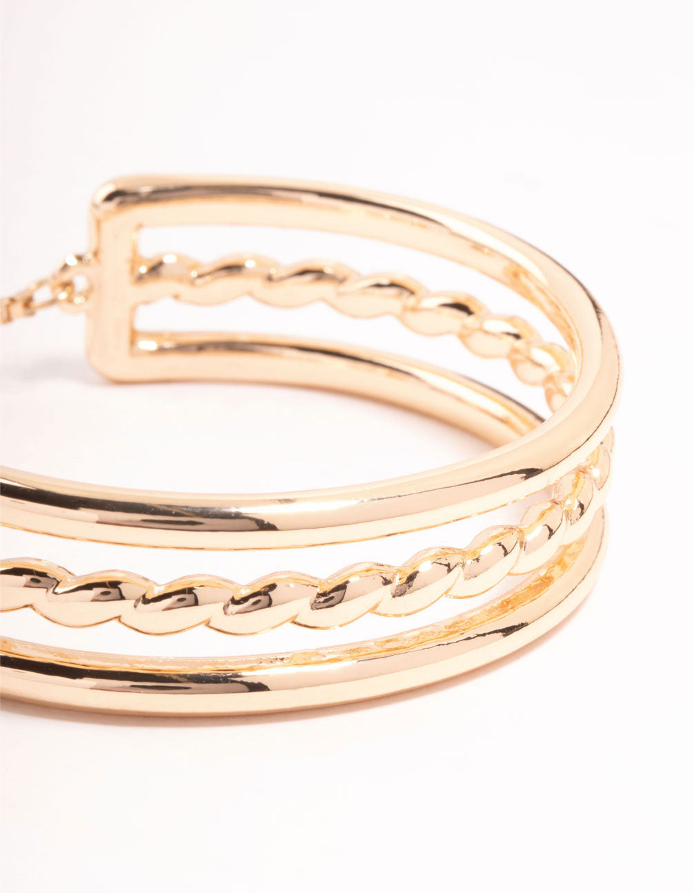 Gold Twisted Toggle Bracelet