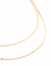 Rose Gold Plated & Black Vintage Chain Layered Necklace - link has visual effect only
