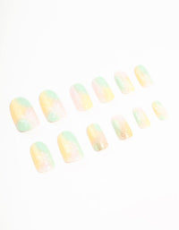 Ombre Snowflake Press On Nail Set - link has visual effect only