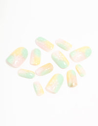 Ombre Snowflake Press On Nail Set - link has visual effect only