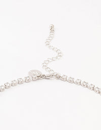 Silver  Cubic Zirconia Y-Necklace - link has visual effect only