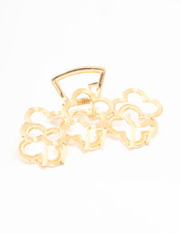 Gold Flower Trio Claw Clip - link has visual effect only