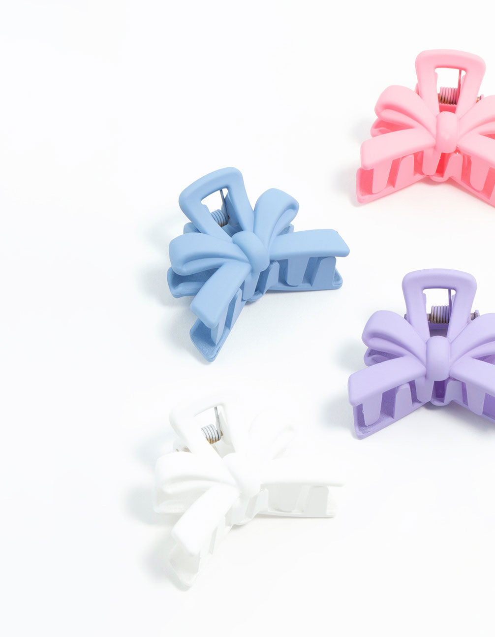 Multicoloured Mini Bow Claw Clips 6-Pack