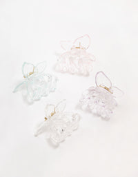 Transparent Butterfly Claw Clip 4-Pack - link has visual effect only