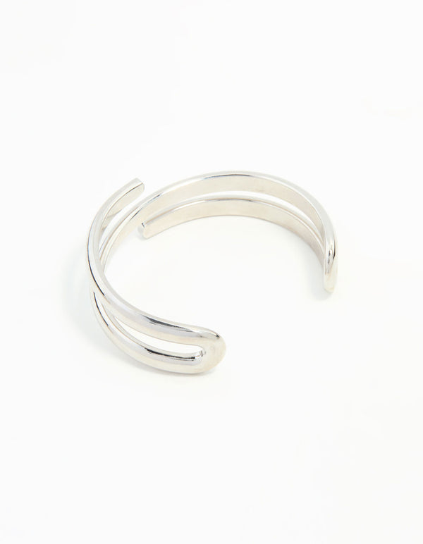 Silver Wrap Around  Wrist Cuff