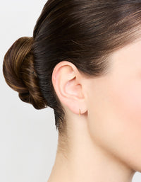 Gold Plated Titanium Sleeper Earrings 12 mm - link has visual effect only