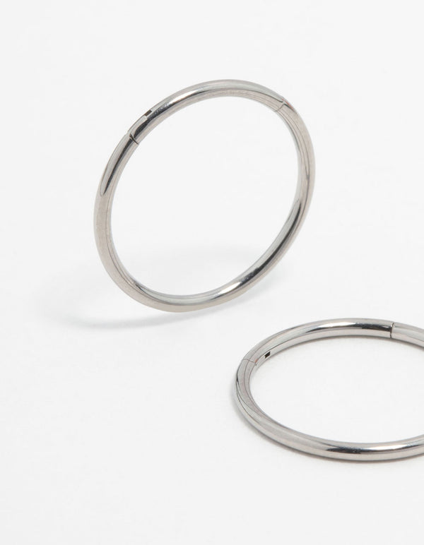 Titanium Sleeper Earrings 12 mm