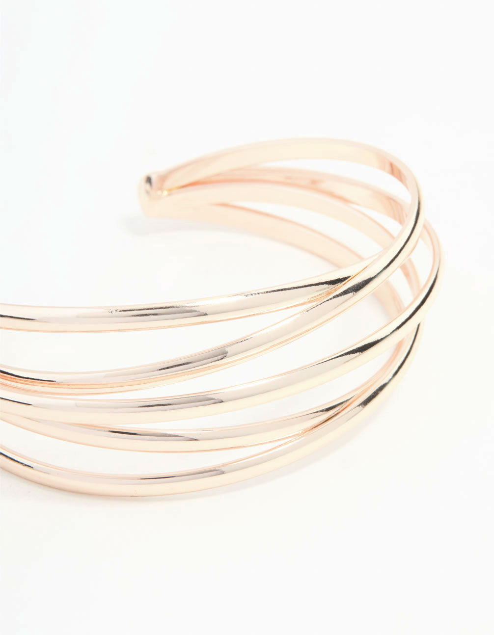 Rose Gold Crossover Wrist Cuff