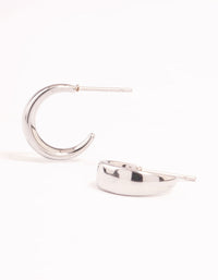 Surgical Steel Graduating Thick Hoop Earrings - link has visual effect only