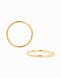 Gold Plated Surgical Steel Medium Sleeper Earrings 12 mm - link has visual effect only