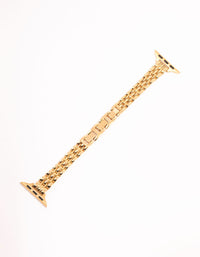 Gold Detailed Chain Watch Strap 38/40/41 - link has visual effect only