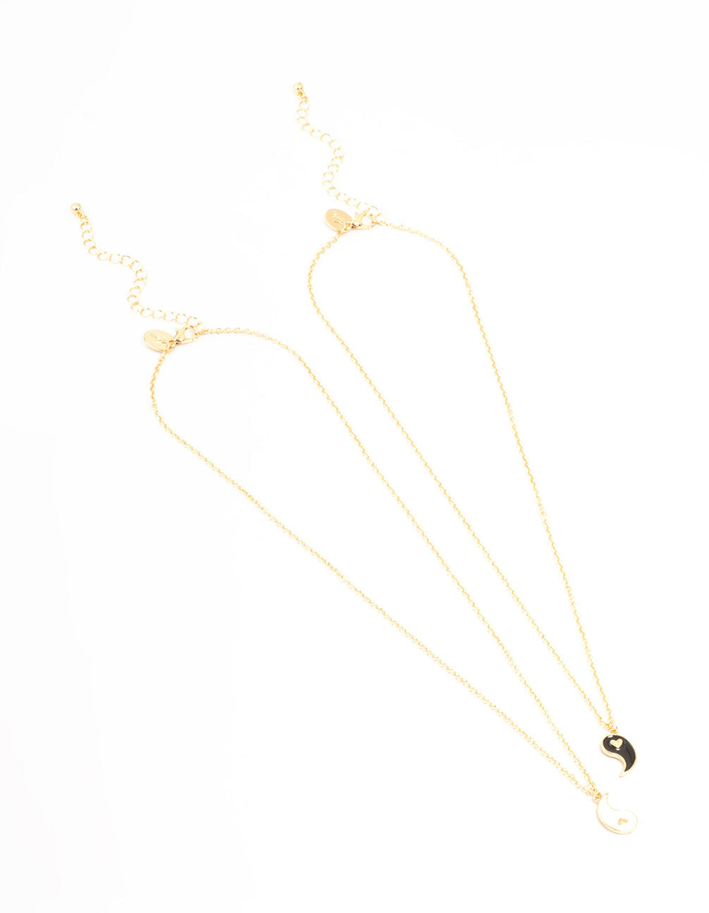 Ying & Yang Heart Necklaces 2-Pack