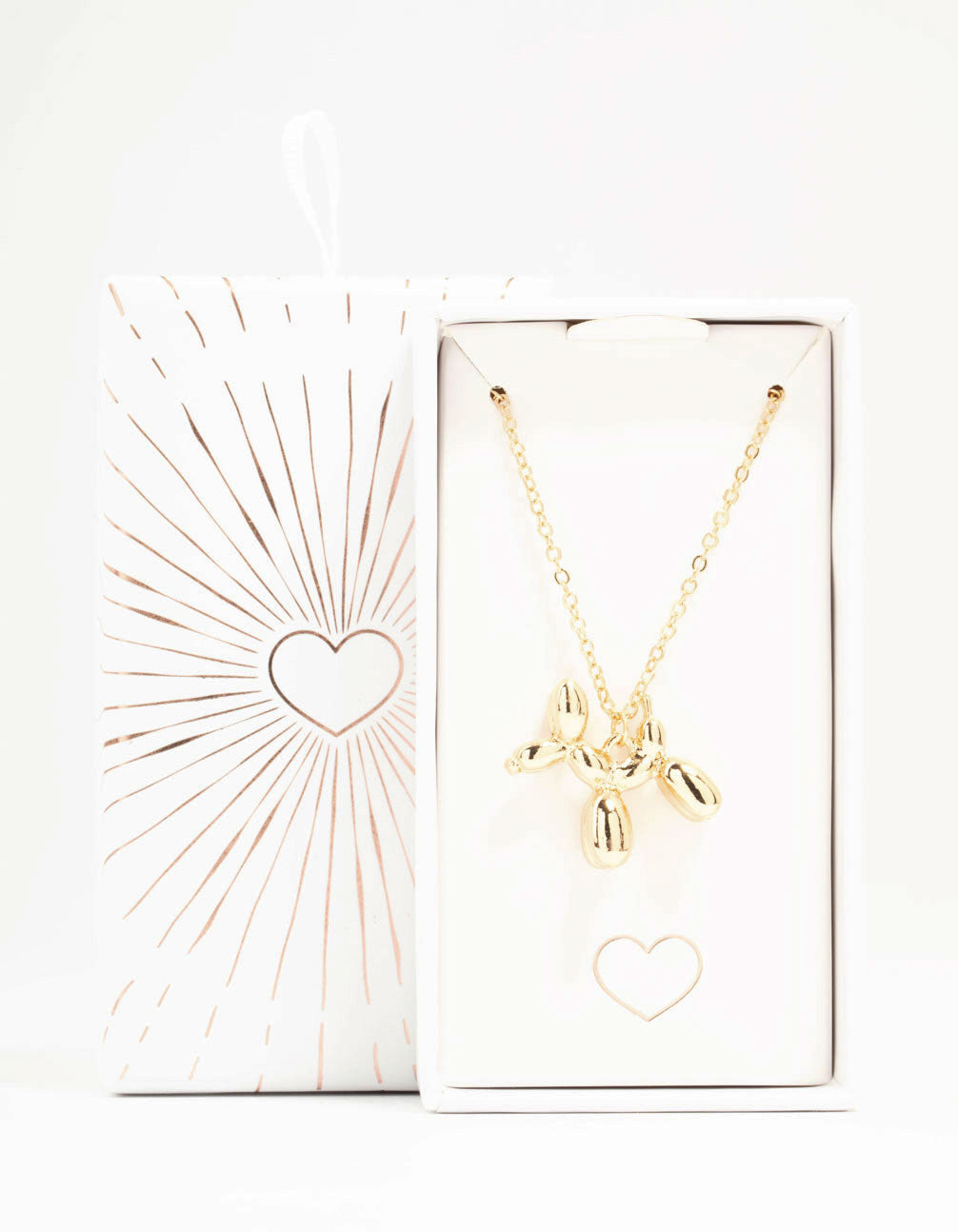 Bubble Dog Gold Necklace