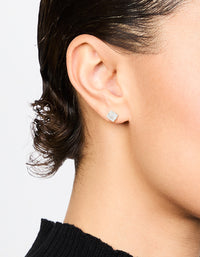 Waterproof  Diamante Stainless Steel Stud Earrings - link has visual effect only