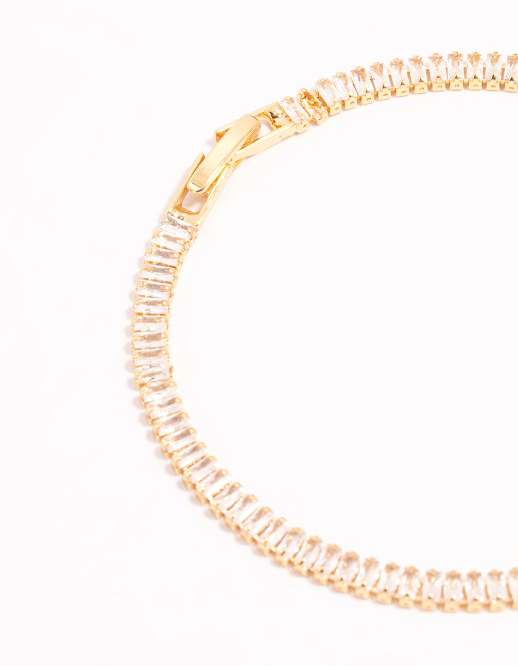 Gold Cubic Zirconia Tennis Bracelet