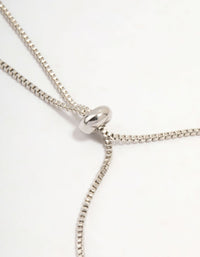 Silver Cupchain Cubic Zirconia Twisted Toggle Bracelet - link has visual effect only