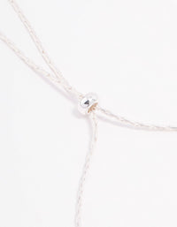 Silver Czech Bohemia Crystal  Cupchain Bow Toggle Bracelet - link has visual effect only