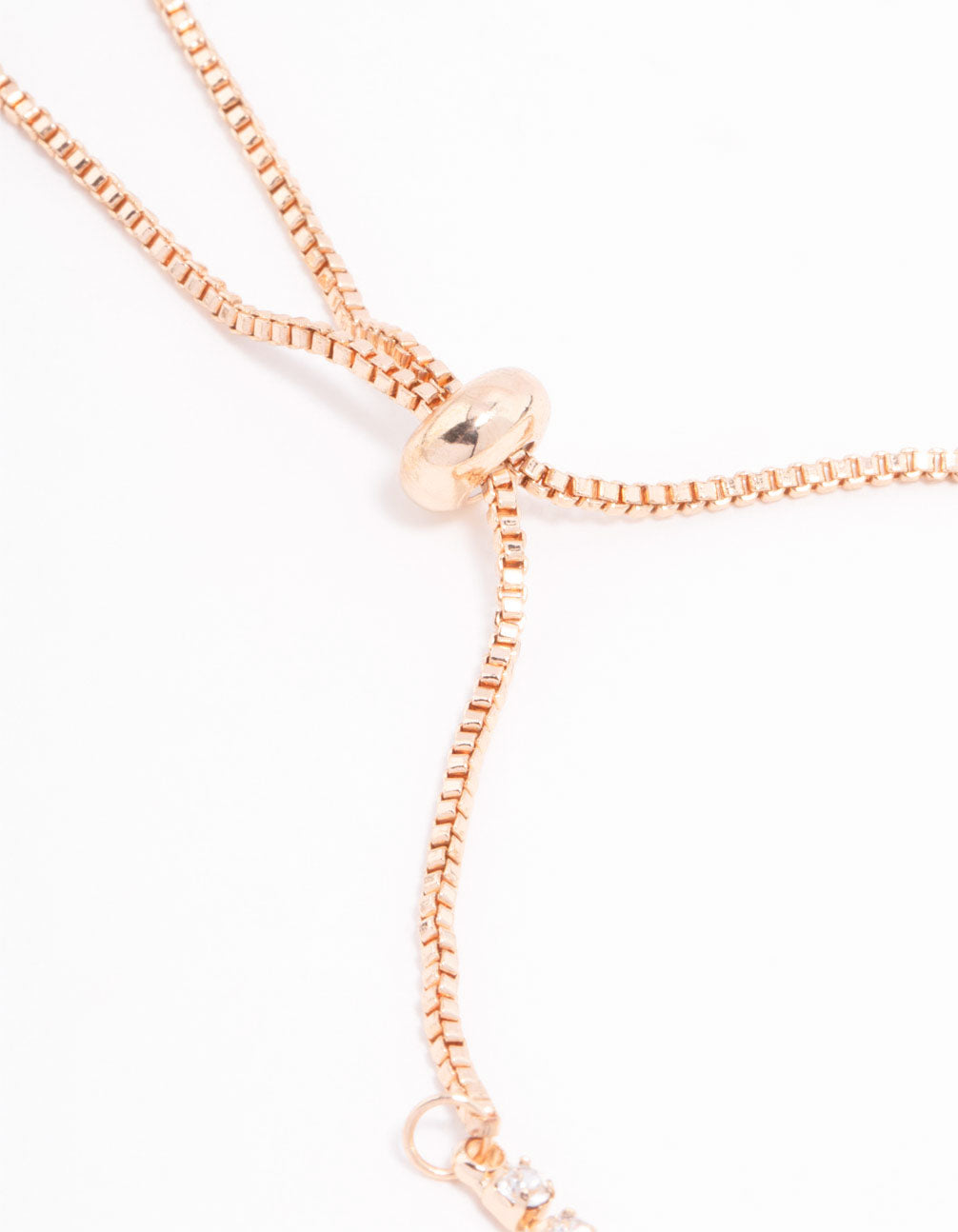 Rose Gold Bezel Czech Bohemia Crystal  Toggle Bracelet