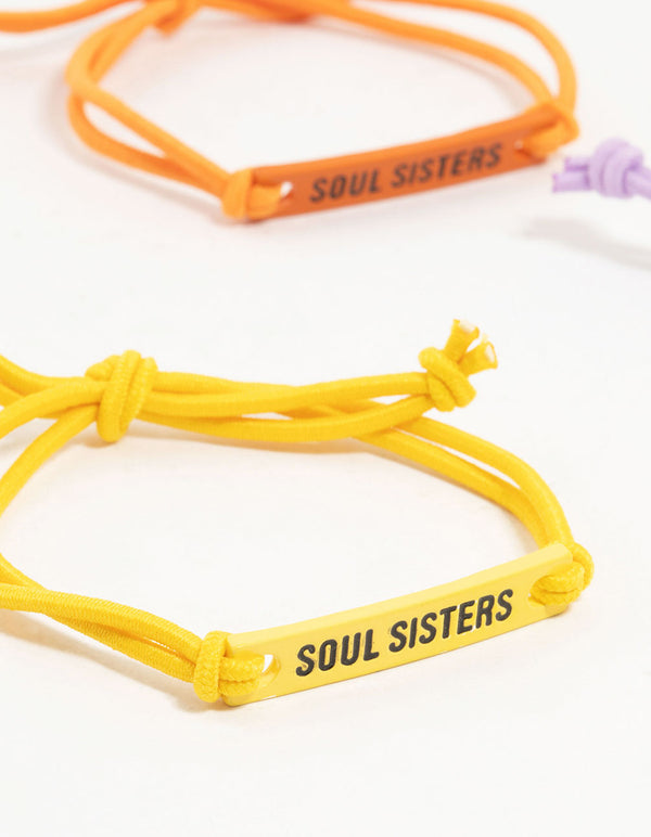 Kids Colourful Soul Sisters Bracelet 5-Pack