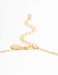 Gold Plated Rondell Rings Pendant Necklace - link has visual effect only