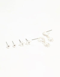 Silver Diamante Celestial 3-Pack Earrings - link has visual effect only