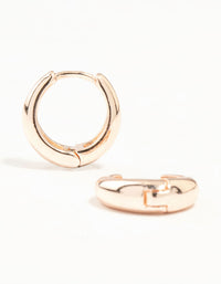 Rose Gold Small Huggie Earrings - link has visual effect only