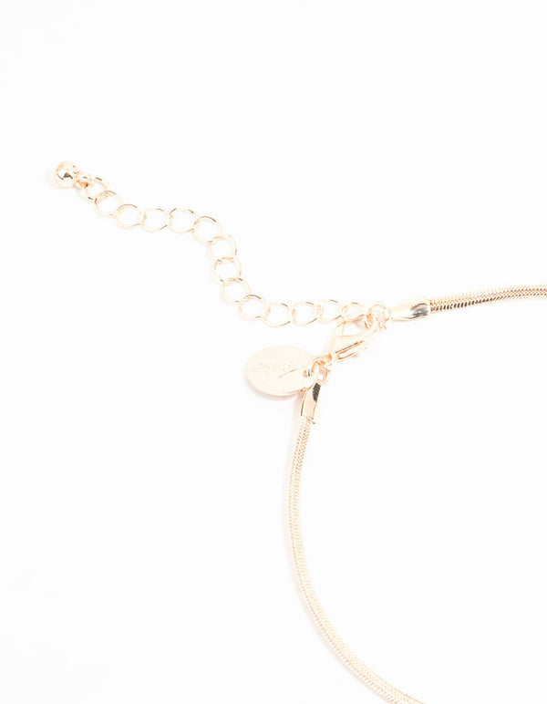 Rose Gold Snake Chain Anklet