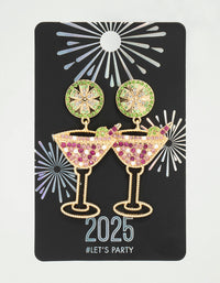 Gold Martini Multi Drop Earrings - link has visual effect only
