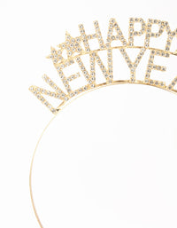 Gold Diamante Happy New Year Headband - link has visual effect only