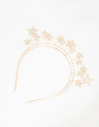 Gold Diamante Star Headband - link has visual effect only