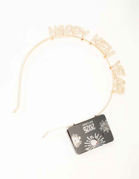 Gold Diamante Happy New Year Headband - link has visual effect only