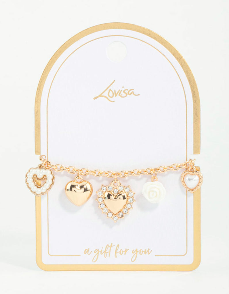 Lola Heart Charm Braclet main image 0