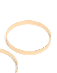 Gold Flat Bangles 2-Pack - link has visual effect only
