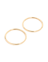 Gold Smooth Bangles 2-Pack - link has visual effect only