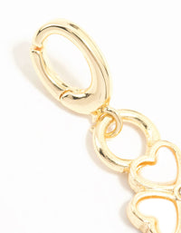Gold Plated Opulent Shamrock Charm - link has visual effect only