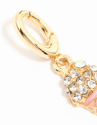Gold Plated Ice Cream Charm - link has visual effect only