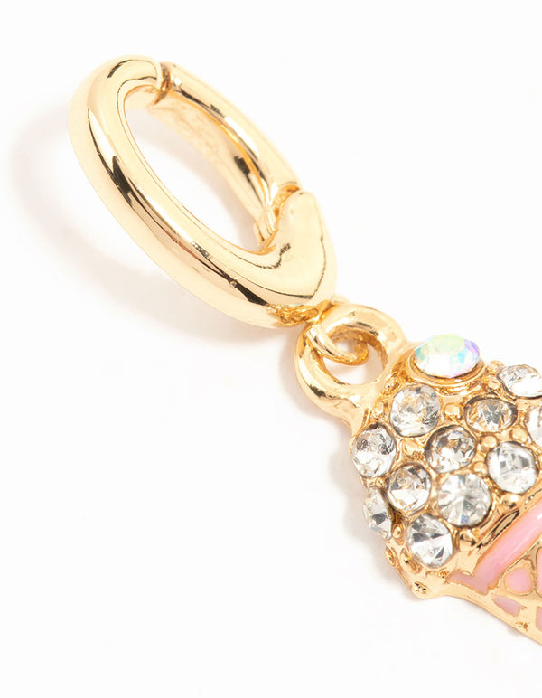 Gold Plated Ice Cream Charm