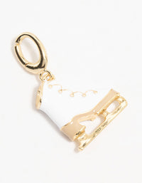 Gold Plated Skate Charm - link has visual effect only